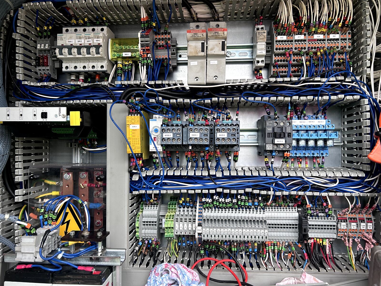 Control panel wiring